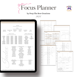 Focus Digital Planner Volume 2 (2025) Undated