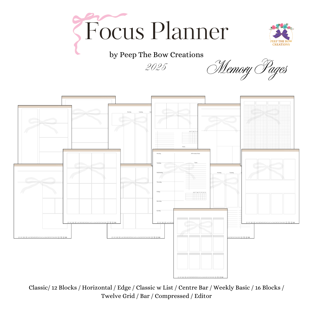 Focus Digital Planner Volume 2 (2025) Undated