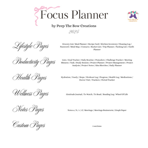 Focus Digital Planner Volume 2 (2025) Undated