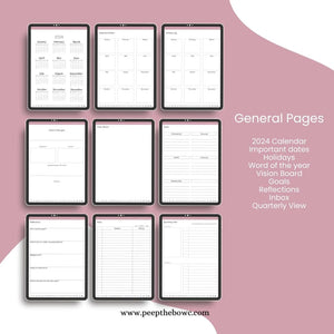 Focus Digital Planner 2024 - Undated