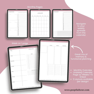 Focus Digital Planner 2024 - Undated