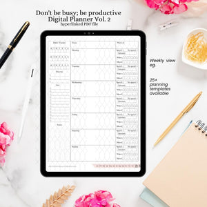 Don't by busy; be productive Digital Planner Vol. 2