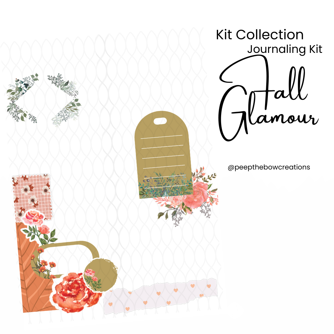 Fall Glamour Printable Journaling Sticker Kit