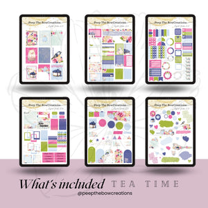 Tea Time Stickers DSP-19