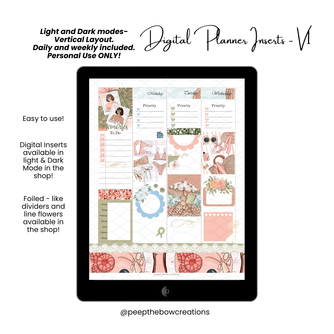 Digital Planner Inserts V1