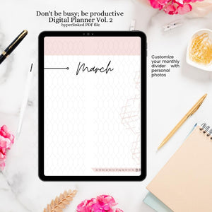 Don't by busy; be productive Digital Planner Vol. 2