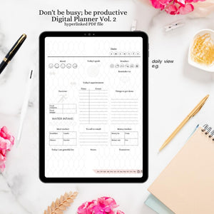 Don't by busy; be productive Digital Planner Vol. 2