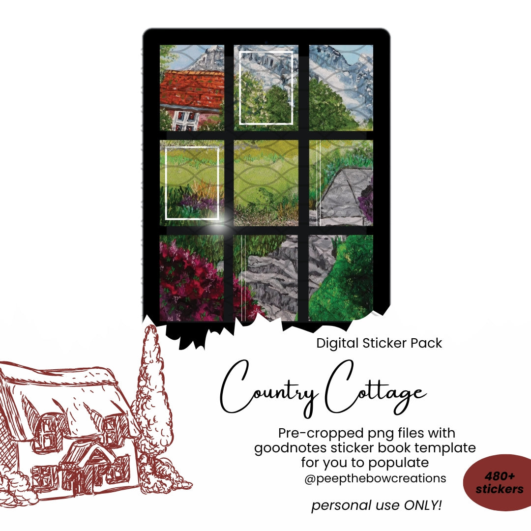 Country Cottage Digital Sticker Pack DSP-7