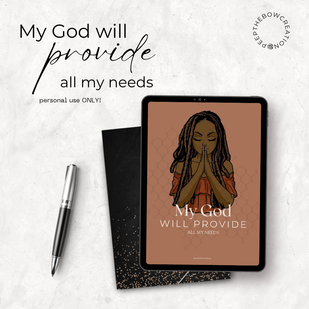 My God Will Provide Notebook